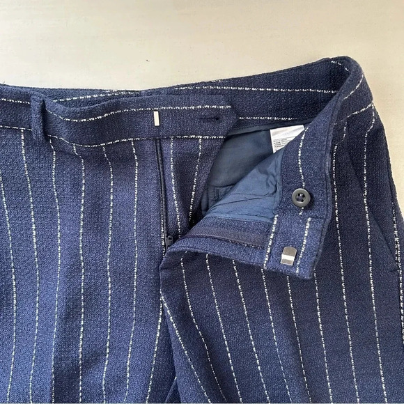 Banana Republic Tailored Shorts Navy  Blue & White Stripes Size 0 NWOT - Picture 8 of 15